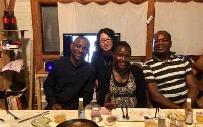 Researchers from Africa working at the Nagasaki University Global Health